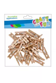 Craft with Fun Drewniane spinacze 30 szt.