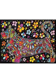 Kolorowanka welurowa Basset 47x35cm