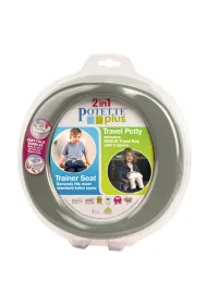 Potette Plus Nocnik dla dziecka i nak�adka na sedes 2w1, szary