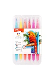 Deli Flamastry dwustronne Color Emotio 12 kolor�w 12 szt.