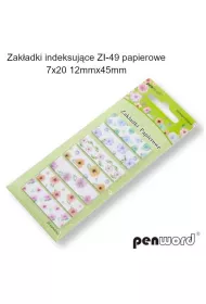 Penword Zak�adki indeksuj�ce papierowe 12x45mm 140 szt.