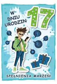 Armin Style KARNET URODZINY 17 B6 Z KOP AS GM-1111 FOL