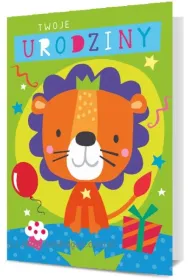 Pan Dragon Karnet B6 Urodziny dzieci�ce Lwi�tko K.B6-1833