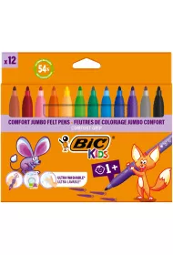 Flamastry Kids Comford Jumbo BIC 12 szt.