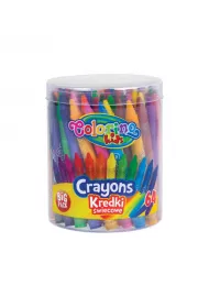 Patio Kredki �wiecowe w wiaderku Colorino Kids 64 szt.