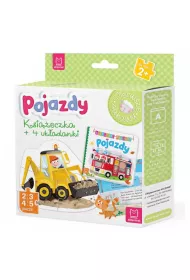 Pojazdy. Ksi��eczka i cztery uk�adanki. Puzzle dla malucha