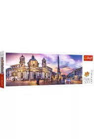 Puzzle panoramiczne 500 el. Piazza Navona, Rzym Trefl