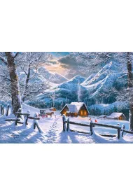 Puzzle 1500 el. �nie�ny poranek Castorland