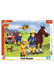 Puzzle ramkowe 25 el. Zawsze na stra�y Stra�ak Sam Trefl