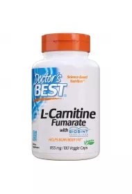 Doctors Best L-Carnitine Fumarate - Fumaran L-Karnityny 855 mg suplement diety 180 kaps.