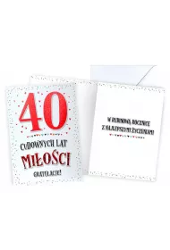 Kukartka Karnet Rocznica �lubu 40