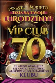 Yeku Karnet Urodziny 70 damskie