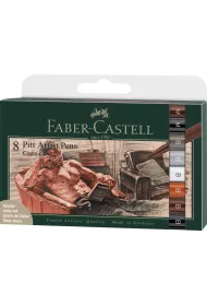 Faber-Castell Pitt artist pen b classical etui 8 szt.