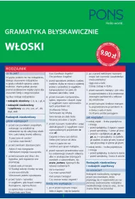 B�yskawicznie gramatyka w�oska PONS