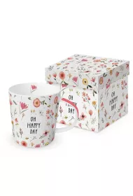 Ppd PaperProducts Design Kubek porcelanowy Oh Happy Day 350ml