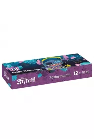 CoolPack Farby plakatowe Disney Core Stitch 20 ml 12 kolorw 12 x 20 ml