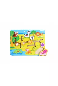 Puzzle Drewniany labirynt 2w1 Safari Top Bright Brimarex