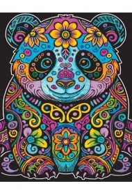 Kolorowanka welwetowa 47x35cm Panda