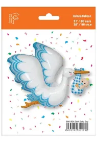Flexmetal Balon foliowy Bocian Baby Boy 61cm