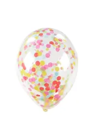 Arpex Balon 30 cm z konfetti prze�roczysty kolorowy 30cm