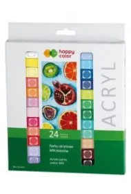 Happy Color Farby akrylowe zestaw kolorystyczny 24 kolory x 12 ml