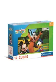 Puzzle Klocki obrotowe 12 element�w Mickey CLEMENTONI 41348