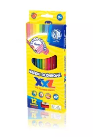 Astra Kredki owkowe hexagonalne 12 szt.