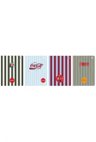 Interdruk Zeszyt A5 Soft Touch Coca Cola kratka 80 kartek 10 szt.