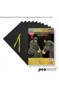 Wydrapywanka t�czowa A4 10 arkuszy WZ-05 Polsirhurt