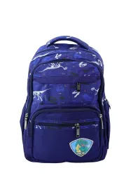 LeanToys Plecak szkolny Dinozaur T-Rex granatowy 20L