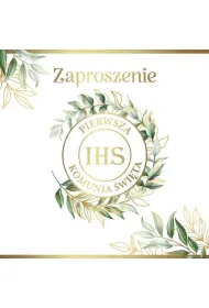 Armin Style ZAPROSZENIE KOMUNIA 130X130 Z KOP AS ZP-96 OP10S