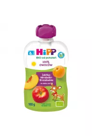 Hipp Mus owocowy po 6. miesicu jabka-mirabelki-brzoskwinie 100 g Bio