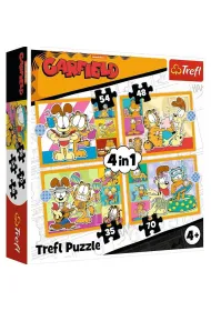 Puzzle 4w1 - Garfield kocha lazani� (35+48+54+70 el.) Trefl