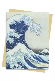 Flame Tree Karnet B6 Wielka fala w Kanagawie Hokusai Katsushi