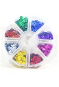 Galeria Hobby Cekiny 8 kolor�w, 6mm, 40g