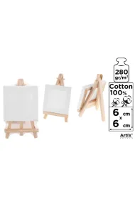 Artix Podobrazie mini + sztaluga 6x6cm, 280g/m2