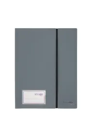 Strigo Album ofertowy A4 20 koszulek z gumk� szary