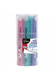Derform Linijka sk�adana z szablonami 30 cm