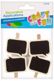 Craft with Fun Ozdoba dekoracyjna drewniane tabliczki