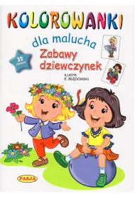 Zabawy dziewczynek kolorowanki dla malucha