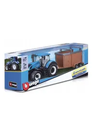 Bburago model t7.315 with livestock trailer 10cm