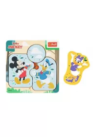Puzzle drewniane 6 el. Mickey Mouse & Friends Trefl