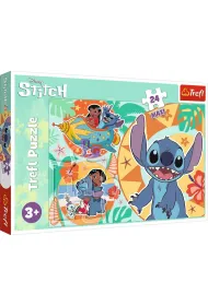 Puzzle maxi 24 el. Weso�y dzie� Lilo&Stitch Trefl