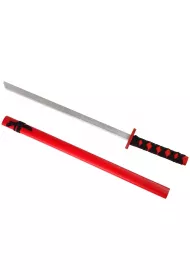 Miecz drewniany czerwony 73cm LeanToys