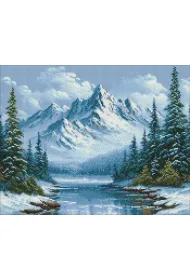 Ideyka Diamentowa mozaika - Mro�ny oddech lasu 40x50cm