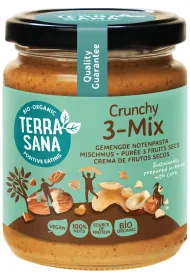 Terrasana Krem orzechowy crunchy mix (3 orzechy) 250 g Bio