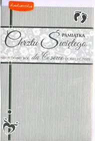 Kukartka Karnet B6 PP-1641 Chrzest