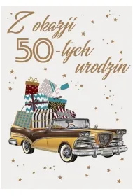 Kukartka Karnet B6 DK-640 Urodziny 50 m�skie