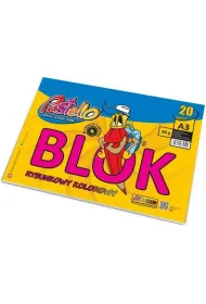 Pastello Blok rysunkowy A3 kolorowy 80g 20 kartek