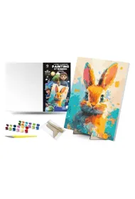 Qbee Malowanie po numerach - Jesienny Kr�lik 30x40cm